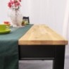 Masa Acacia Swoppmokk, lemn masiv, 0% VOC lăcuit si vopsit negru, Bucătărie, Sufragerie, Lemn