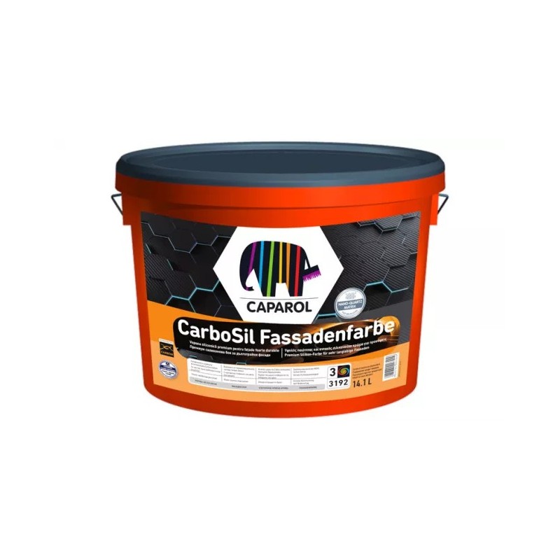 CarboSil Fassadenfarbe - Vopsea siliconică pentru culori intense întărită cu fibre de carbon