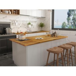 Blat din Lemn de Acacia, Teac, 2000 x 800 x 26 mm, 1 buc/pachet
